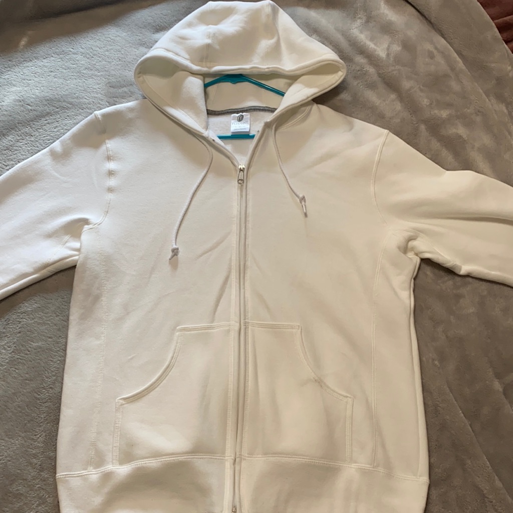 White Full Zip Jacket